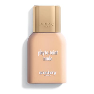 Sisley Paris Phyto-Teint Nude, 00W Shell - 30 mL - Second-Skin, Oil-Free Skincare Foundation for a Natural, Radiant &amp; Even-Looking Complexion with Sheer Coverage - Non-Comedogenic