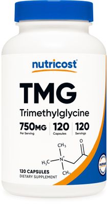 Nutricost TMG Trimethylglycine 750mg, 120 Capsules