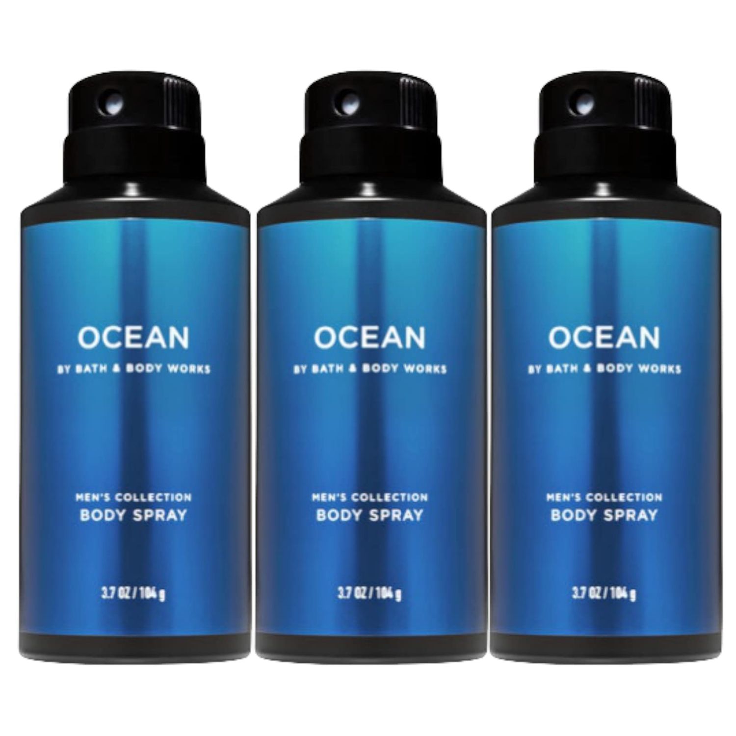 Bath and Body Works Ocean Men&#39;s Deodorizing Body Spray, 3.7 Oz, 3-Pack