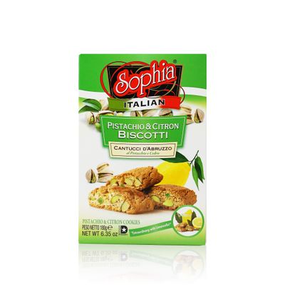 Sophia Biscotti-PistachioCitron Cantuccini 6.35oz 6-pack