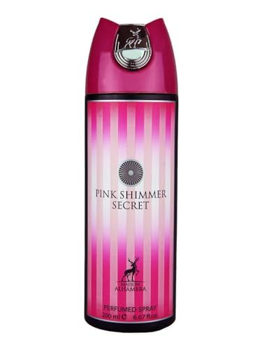 Maison Alhambra Pink Shimmer Perfumed Deo Spray for Women, 6.7 Ounce