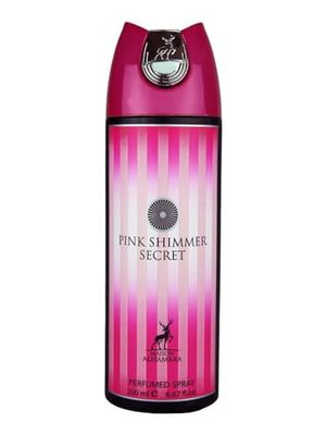 Maison Alhambra Pink Shimmer Perfumed Deo Spray for Women, 6.7 Ounce