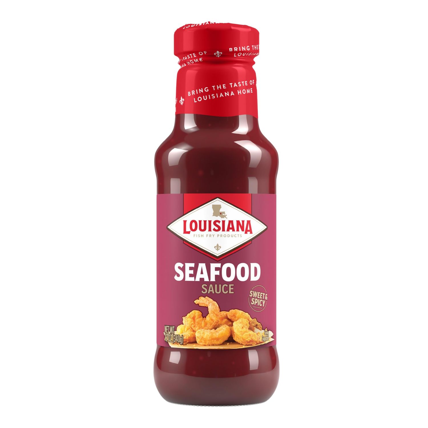 Louisiana Fish Fry Seafood Sauce - Sweet, Spicy, and Versatile 12oz Pack of 1