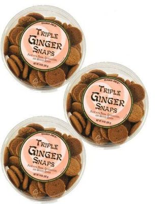 Trader Joe&#39;s Triple Ginger Snaps - 3 Pack 14 oz tubs each