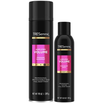 TRESemme Amplified Volume Finishing Hairspray &amp; Root Boost Spray -?24H Lift, Volumizing Hair Products