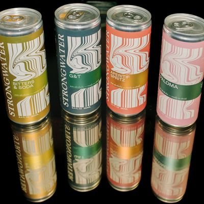 Strongwater Mocktail Variety Pack - 12 Pack Cans 8.4 Fl Oz Each - Premium Non Alcoholic Drinks - Ready to Drink Alcohol Free Drinks Including Aperitif Spritz, Paloma, G&amp;T, Bitters &amp; Soda
