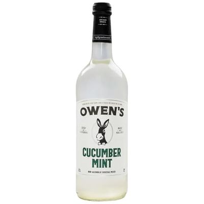 Owens Craft Mixers Cucumber Mint 1 Pack Handcrafted in the USA with Premium Ingredi-ents 750 ml Bottle Vegan &amp; Gluten-Free Soda Mocktail and Cocktail Mixer
