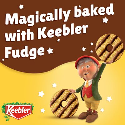 Keebler Fudge Stripes Original Cookies Family Size, 17.3 Oz. Pack of 1
