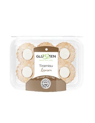 Gluten Free Tiramisu Linzer Kosher, Dairy Free, Nut Free