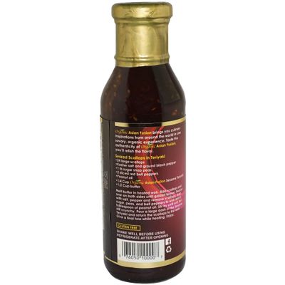 Organic Asian Fusion Sesame Teriyaki Sauce - Asian General Tso's Organic Teriyaki Sauce - USDA Organic, Non-GMO Project Verified, Gluten Free, Kosher Parve, Made In USA, 15 Oz 1 Pack