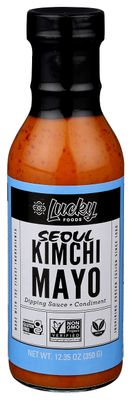 Lucky Foods Seoul Kimchi Mayo, Gluten Free Non GMO, 12.35 oz