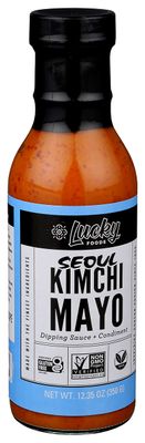 Lucky Foods Seoul Kimchi Mayo, Gluten Free Non GMO, 12.35 oz