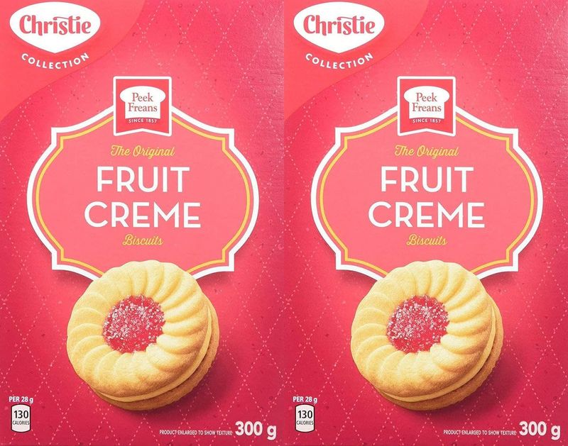 Peek Freans Fruit Creme 300g10.6oz Imported from Canada Pack of 2