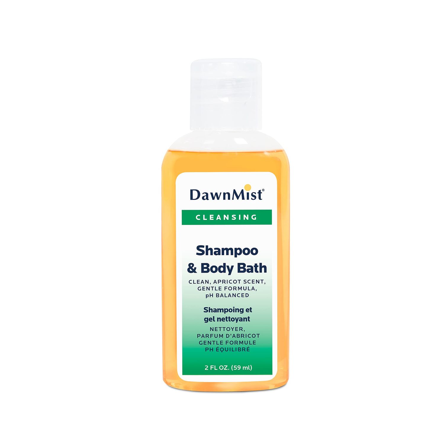 Dukal Dawn Mist Shampoo &amp; Body Bath with Dispensing Cap, 2 oz. Bottle Pack of 144