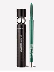 M.A.C Line and Lash Full Size Kit - MAC Colour Excess Gel Pencil Eye Liner Pool Shark and MACStack Mascara Mega Brush.