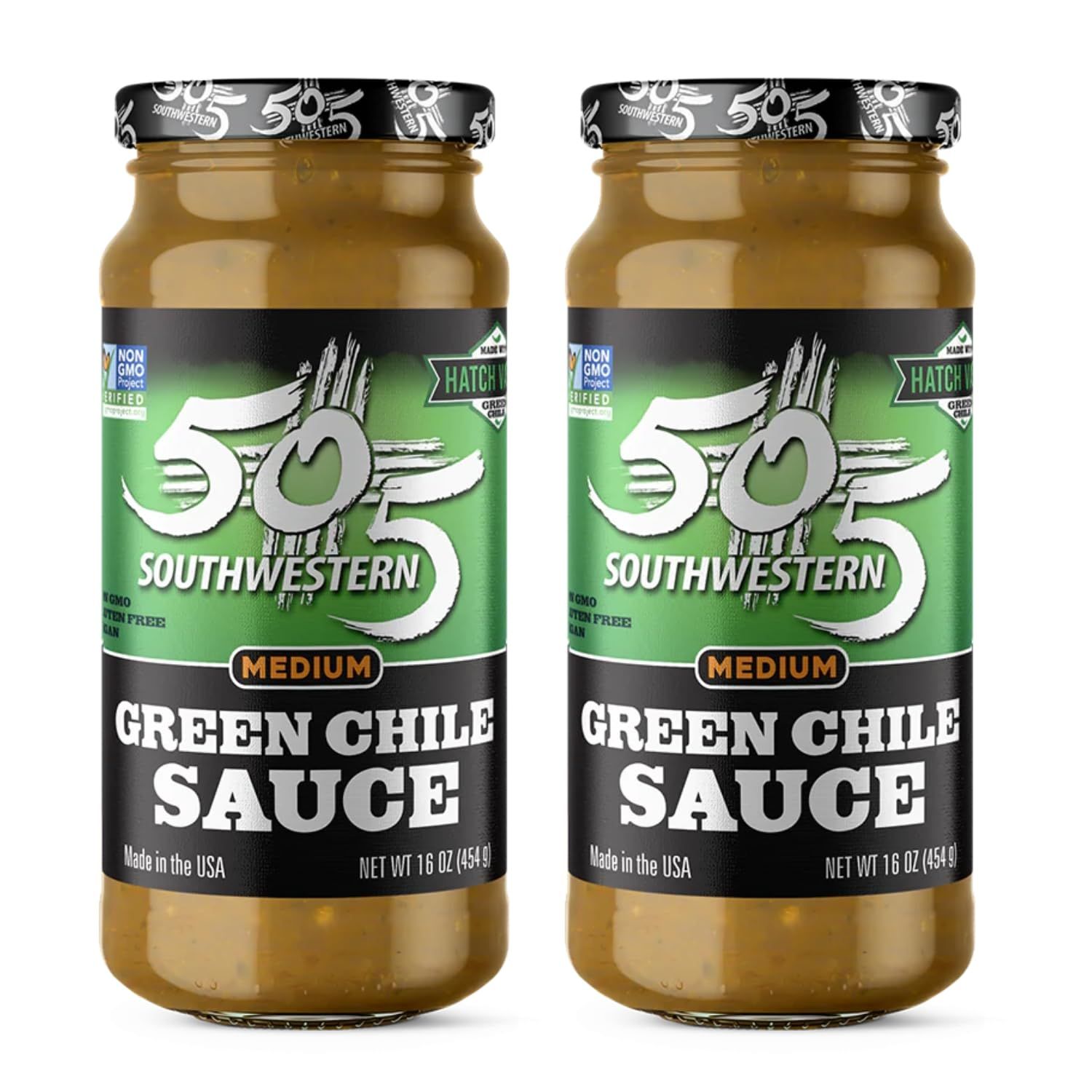 505 Southwestern Medium Green Chile Sauce Pack of 2