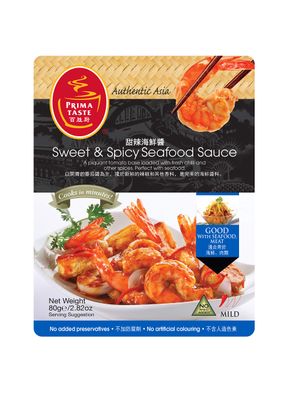 Prima Taste Sweet &amp; Spicy Seafood Sauce, 1 Pack, 80g
