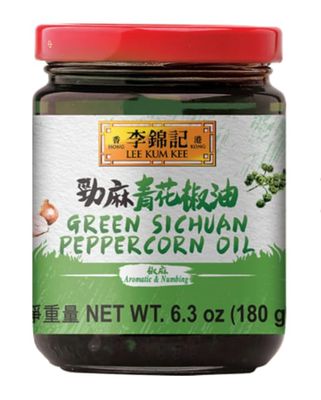 Lee Kum Kee Green Sichuan Peppercorn Oil 6.3 oz - 12 Pack Aromatic &amp; Numbing, Vegan, No Artificial Preservatives, Perfect for Dipping Sauces, Dressings, &amp; Drizzling