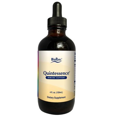 BioPure Quintessence - Botanical Tincture of 5 Herbal Extracts, Including Astragalus &amp; Japanese Knotweed to Support Immune, Lymphatic Circulation, Gut, Liver &amp; Whole-Body Wellness - 4 fl oz