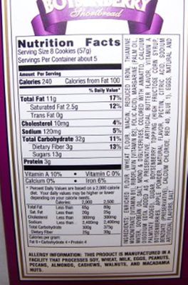 Knott's Berry Farm Premium Bite Size Cookies, Boysenberry Shortbread, 10 Oz Box Pack of 3