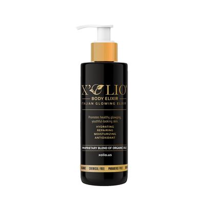 XOlio Body Elixir - The Italian Glowing Elixir - Hydrating, Repairing Body Oil for Radiant, Youthful Skin - Antioxidant-Rich Organic Formula - 125ml