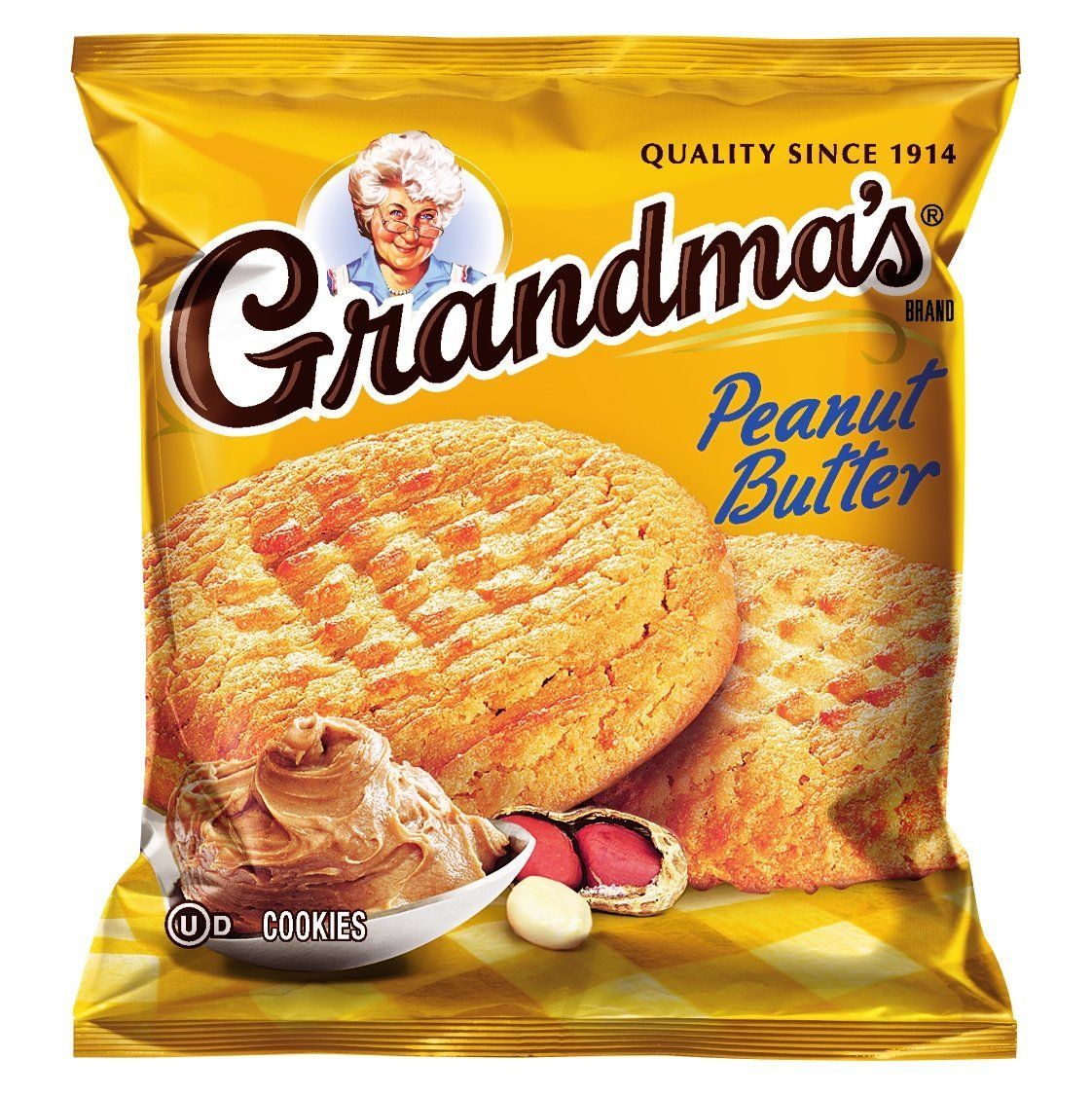 Grandmas Homestyle Peanut Butter Big Cookies 82.5oz - 33 Pks - Total 66 Cookies by Grandma&#39;s