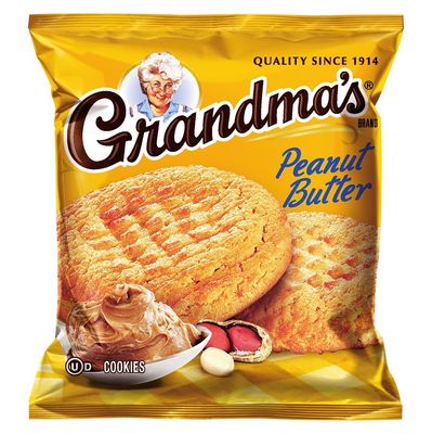 Grandmas Homestyle Peanut Butter Big Cookies 82.5oz - 33 Pks - Total 66 Cookies by Grandma&#39;s