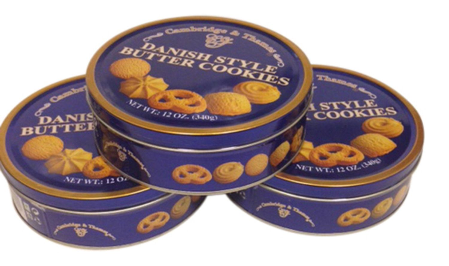 Cambridge &amp; Thames Danish Style Butter Cookies 12 oz 3 pack