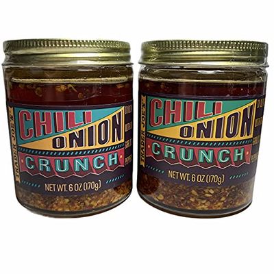 Trader Joe&#39;s Chili Onion Crunch, 6 oz Pack of 2