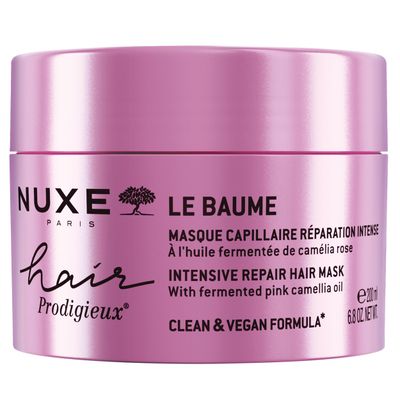 Nuxe Hair Prodigieux Intensive Repair Hair Mask with Fermented Pink Camellia Oil for Dry or Damaged Hair. Vegan &amp; Silicone-Free, 6.8 fl oz