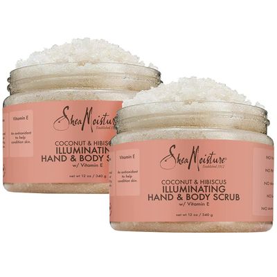 Shea Moisture Coconut &amp; Hibiscus Hand &amp; Body Scrub, 12 Oz, Pack of 2