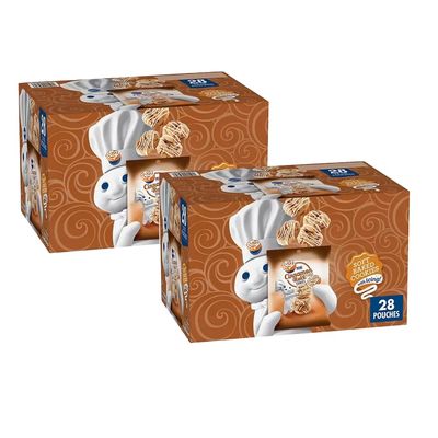 Mini Cinnamon Roll Cookies, Soft Baked, 1.5 oz, 28 Pack 42 oz 2 Pack