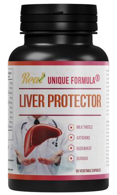 Unique Formula Liver Support Supplement, Herbal Liver Detox with Milk Thistle, Artichoke Leaf, Buckwheat Sprouted, Methionine, Curcumin, Betaine, Plant-Based 90 Capsules