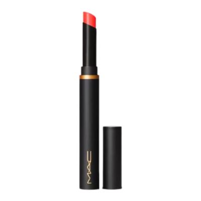 MAC Powder Kiss Velvet Blur Slim Stick Lipstick - 896 Hot Paprika Bright Vivid Orange