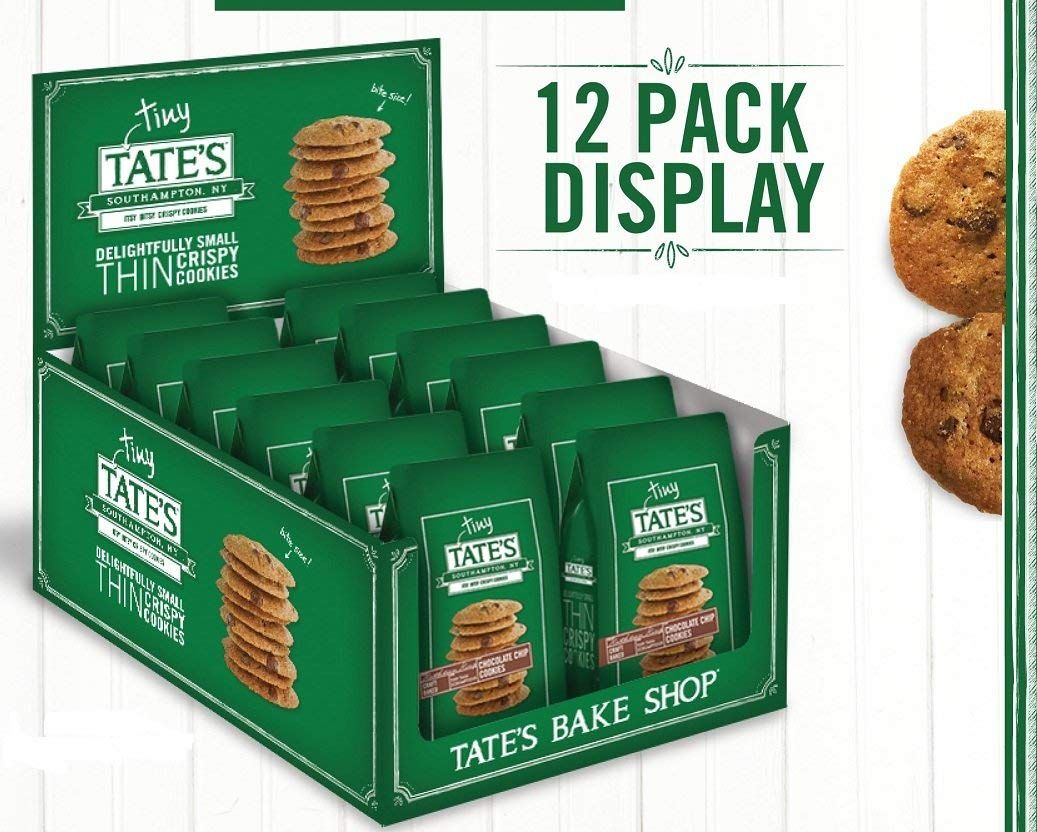 Tate&#39;s Bake Shop - Tiny Tate&#39;s Bite Size Chocolate Chip Cookies 1oz Bags Each bag contains 12 bite size cookies Pack of 24