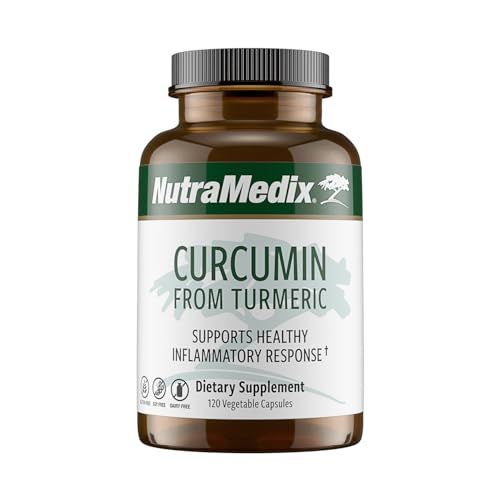 NutraMedix Curcumin - 500mg Turmeric Capsules - Promotes a Healthy Inflammatory Response, Immune System, Brain, Heart &amp; Liver Support 120 Capsules