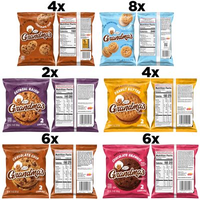 Grandma's Cookies, Variety Pack, Pack of 30