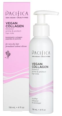 Pacifica Heat Protection Spray for Hair - Vegan Collagen Blowout Prime &amp; Thermal Protection Hair Milk - Blow Dry Spray - for Curly, Wavy &amp; Straight Hair - Vegan &amp; Cruelty-Free Dermatologist Tested