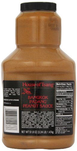 House of Tsang Bangkok Padang Peanut Sauce, 51.8 ounce 1 pack