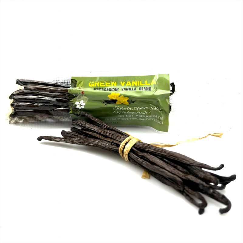 10 Madagascar Vanilla Beans-Whole Pods Grade A for Vanilla Extract And Homemade Baking 4&#39;&#39;-6&#39;&#39;Pack of 1