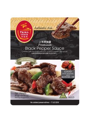 Prima Taste Premium Black Pepper Sauce, 1 Pack, 80g