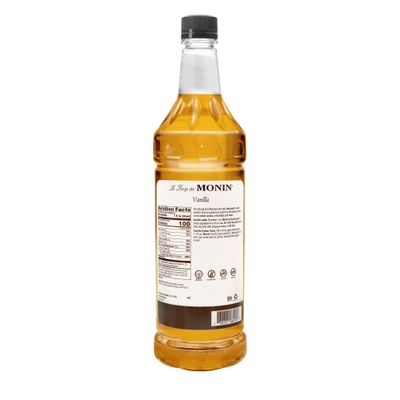 Monin - Vanilla Syrup, Versatile Flavor, Great for Coffee, Shakes, and Cocktails, Gluten-Free, Non-GMO 1 Liter, 2-Pack