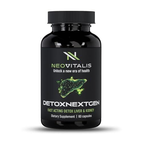 DetoxNextGen Advanced Fast-Acting Detox Liver &amp; Kidney Support Supplement with Milk Thistle &amp; Dandelion Root - Promotes Natural Cleansing &amp; Toxin Removal Dietary Supplement 60 Capsules