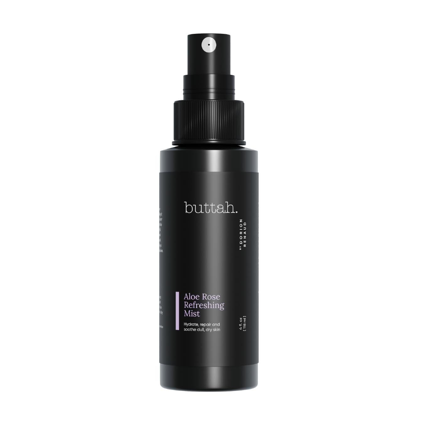 Buttah Skin by Dorion Renaud Aloe Rose Refreshing Mist 4oz - Hydrating Rose Water Face Spray - Refreshing Aloe Facial Mist - Naturally Based Skin Care for Men &amp; Women - Black-Owned Skincare