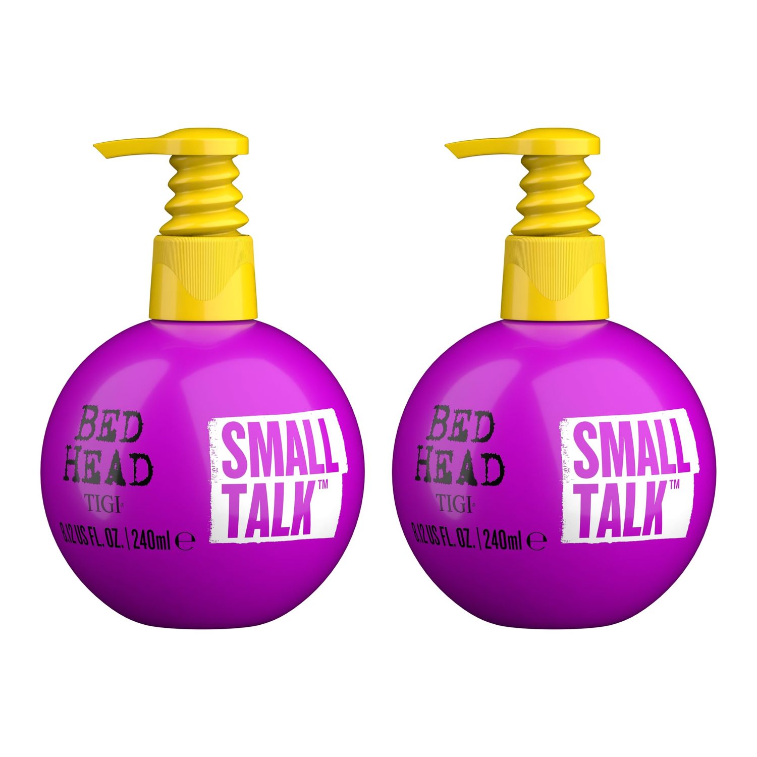BED HEAD by TIGI Small Talk MINI 3-in-1 Thicking Cream 4.2 Oz Pack of 2, Purple