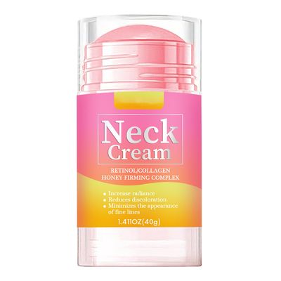 Retinol Collagen Neck Cream, Anti Wrinkle Neck Stick with Honey Complex Firming &amp; Tightening Treatment to Lift Sagging Skin Reduce Fine Lines Deep Hydration Moisturizing Stick for Women,1.41Oz