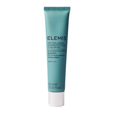 Elemis Pro-Collagen Skin Protection Fluid SPF 50 Hydrating Face Sunscreen Lightweight &amp; Fast-Absorbing 40ml