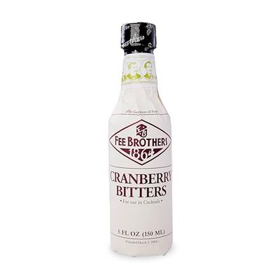 Fee Brothers Cranberry Cocktail Bitters - Aromatic Cocktail Mixer &amp; Concentrated Flavoring, Gluten Free, Vegan-Friendly, 5 fl oz