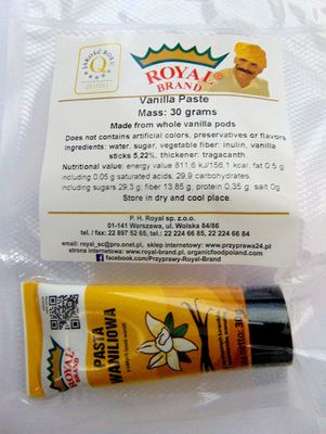 Vanilla Paste - Alcohol free - Made from Whole Fresh Vanilla Beans, Artesanal Product, Great Taste Award