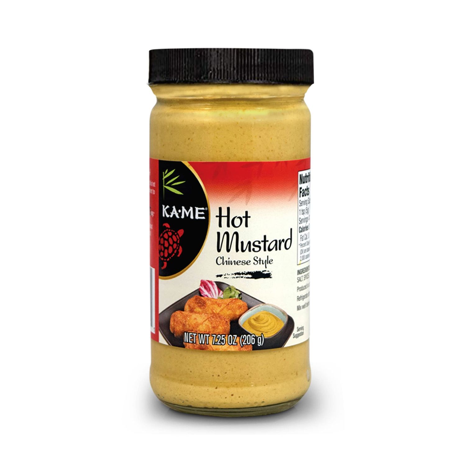 KA-ME Hot Mustard 7.25 oz, Asian Ingredients and Flavors, No PreservativesMSG, Condiments For Egg &amp; Spring Rolls, Fried Wonton, Roasted Pork Belly, Chinese Beef Hot Pot and Many More